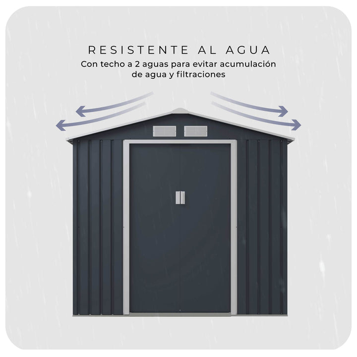 Cobertizo de Almacenamiento Para Exterior 213x191x195