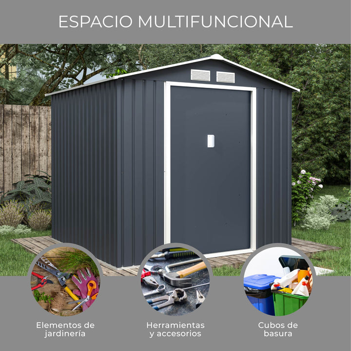 Cobertizo de Almacenamiento Para Exterior 213x191x195