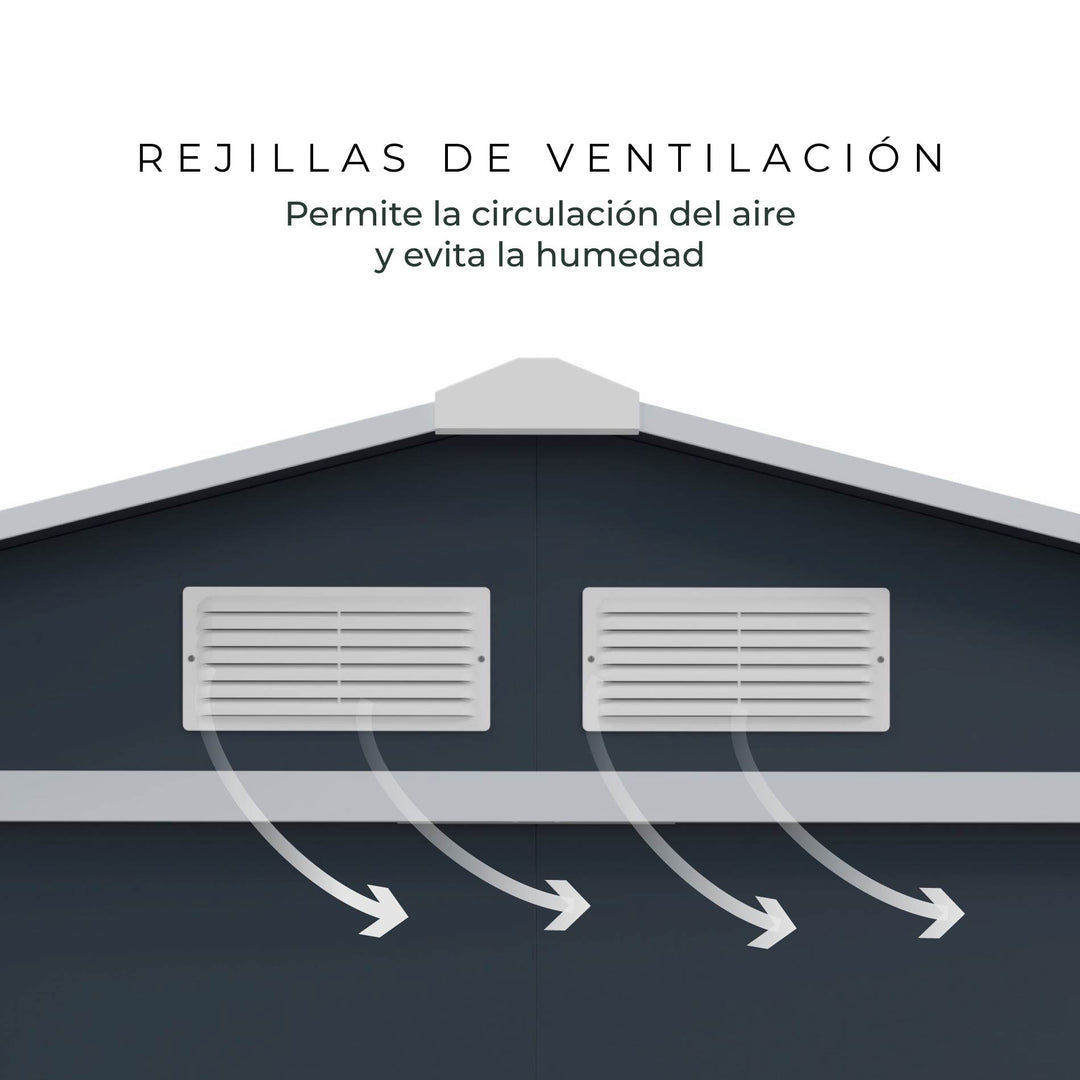 Cobertizo de Almacenamiento Para Exterior 213x191x195