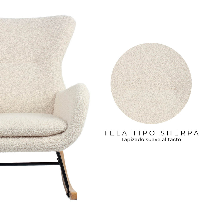Silla Mecedora Tavia Beige