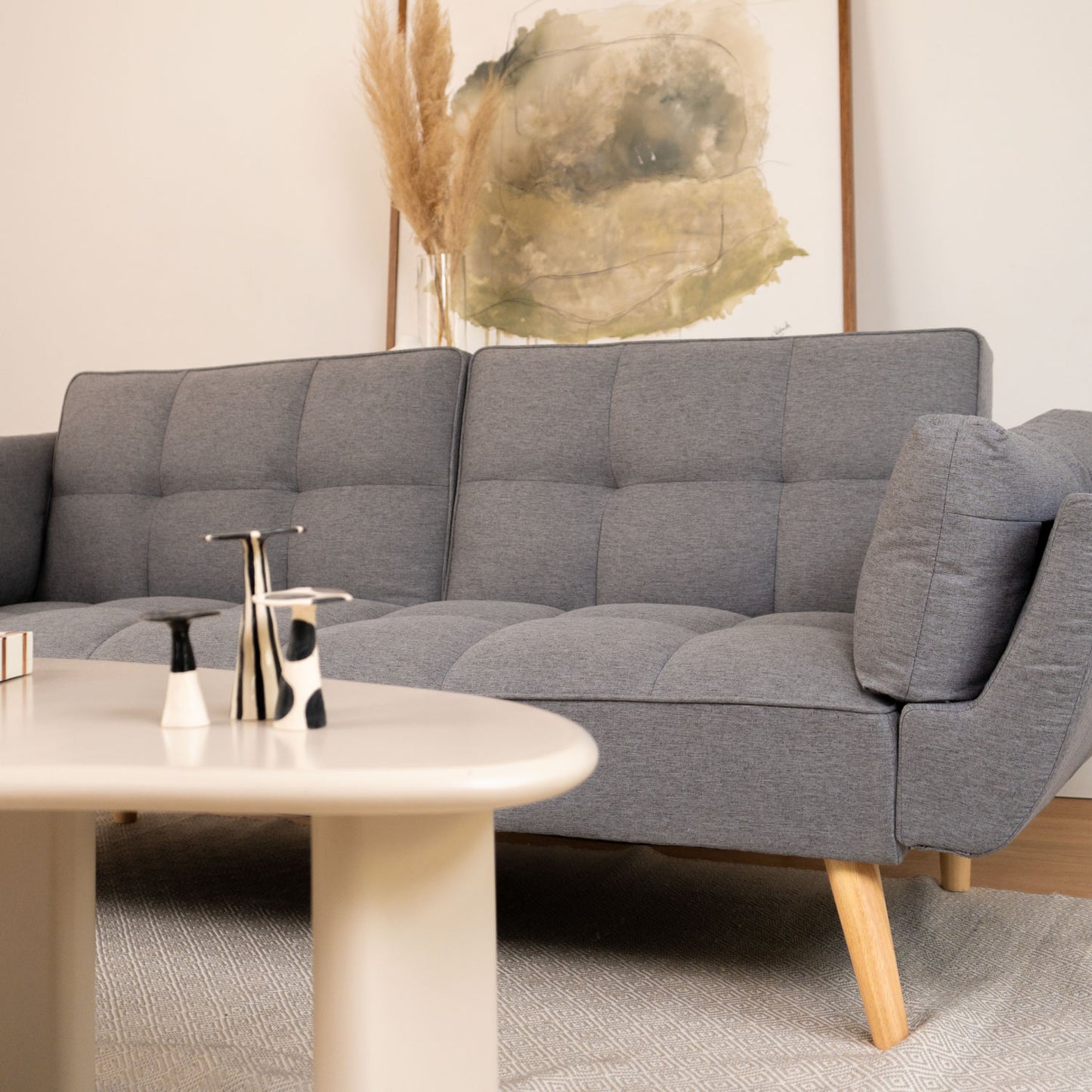 Sofá Cama 3 Plazas Buher Gris