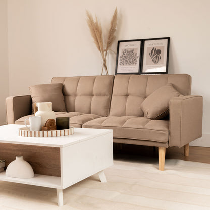 Sofá Cama 2 Plazas Fiano Beige