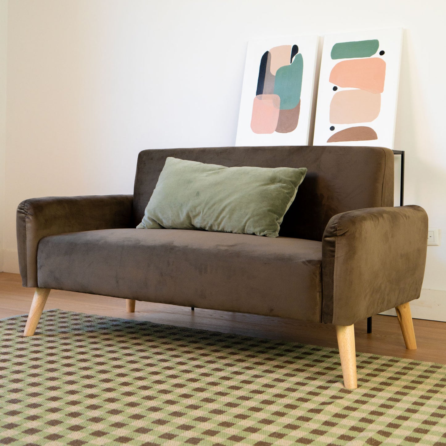 Sofá 2 Plazas Nemi Marrón