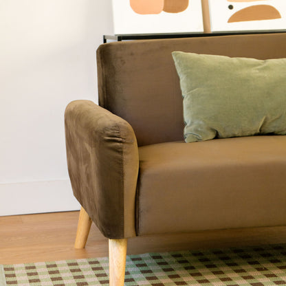 Sofá 2 Plazas Nemi Marrón