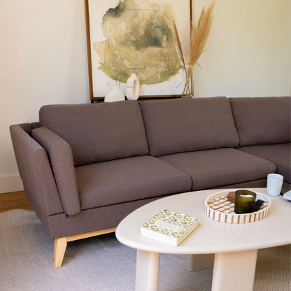 Sofá Modular 3 Plazas en L Albano Marrón