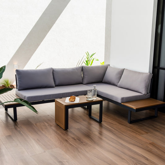 Set de Exterior Saigon Sofá + Mesa de Centro