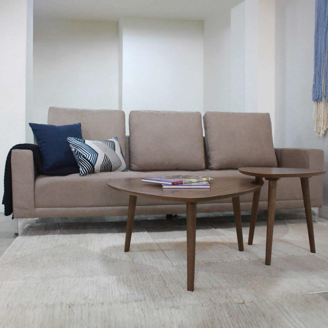 Sofá Cama Malva 3 Plazas Taupe Gris