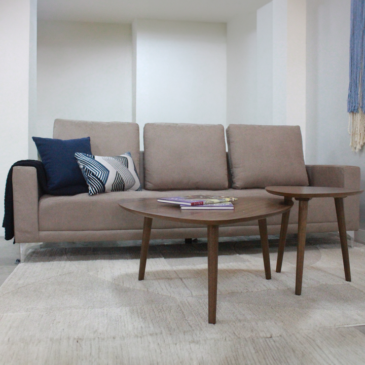 Sofá Cama Malva 3 Plazas Taupe Gris