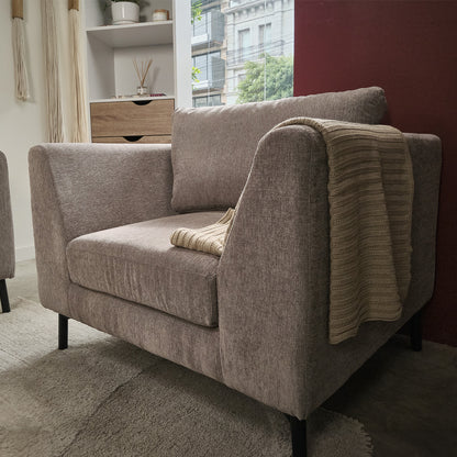 Sillón Individual Murcia Tela Bloom Taupe