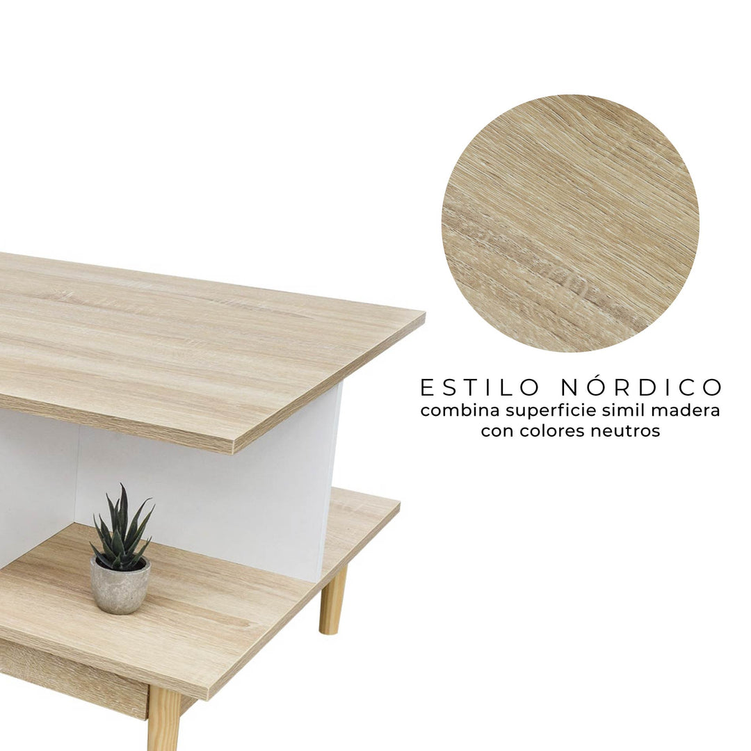 Mesa de Centro Nórdica Bari