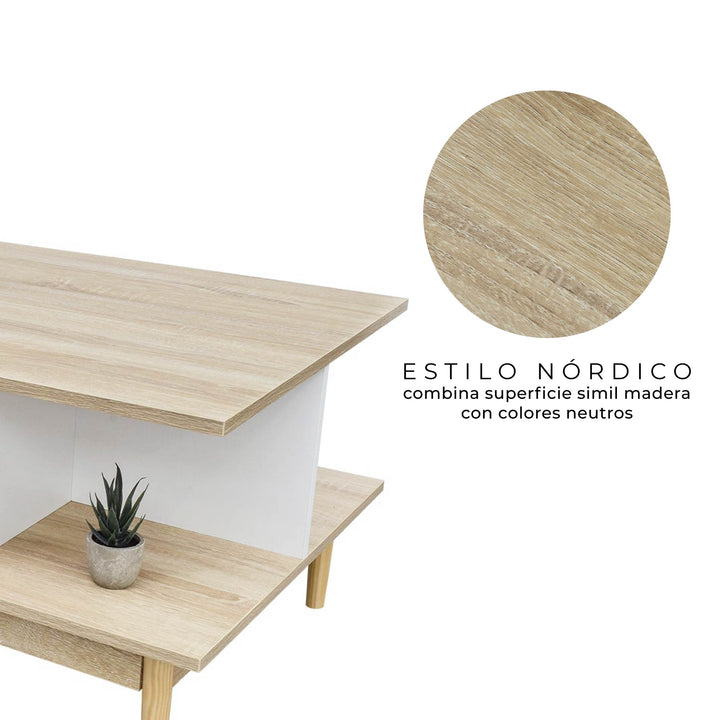 Mesa de Centro Nórdica Bari