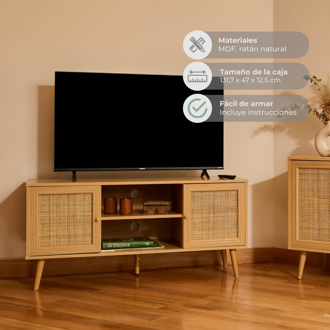 Mueble para TV Bombai de Ratán 120 cm
