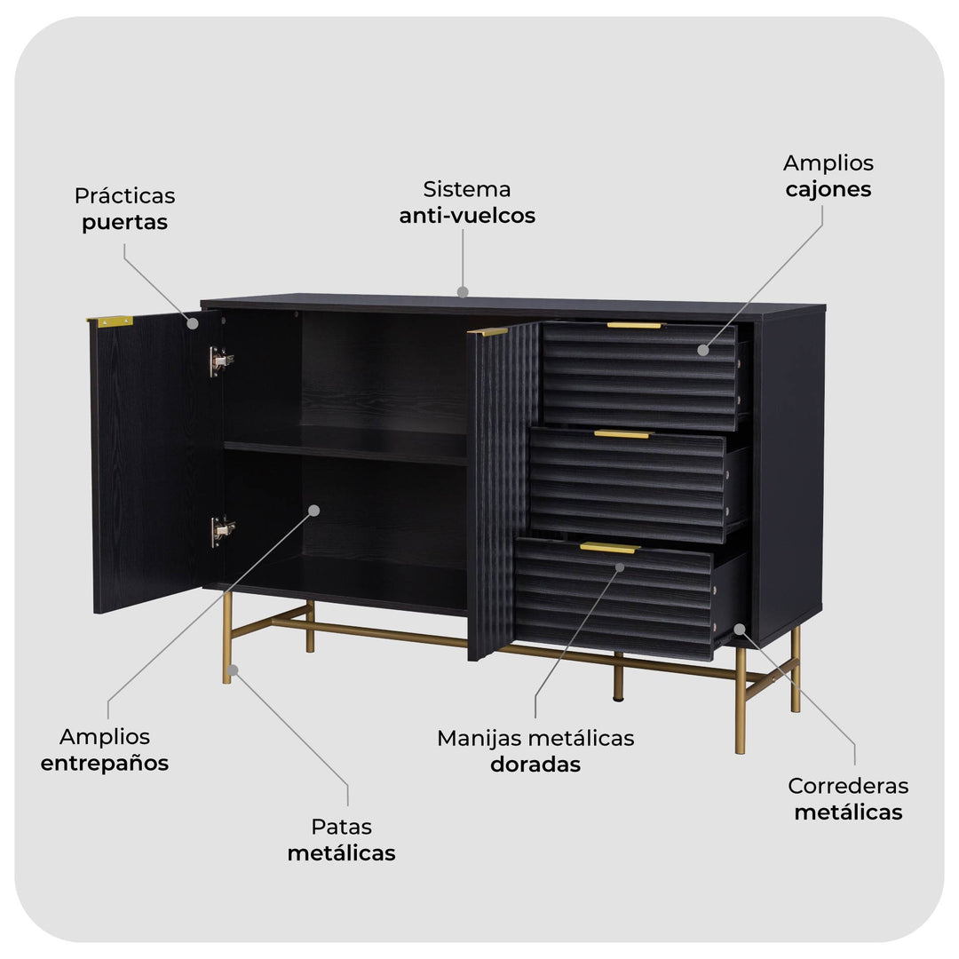 Credenza Bufetera Brooklyn 120 cm
