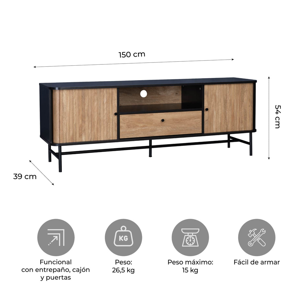 Mueble de TV Charcoal