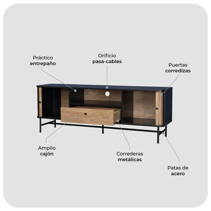 Mueble de TV Charcoal