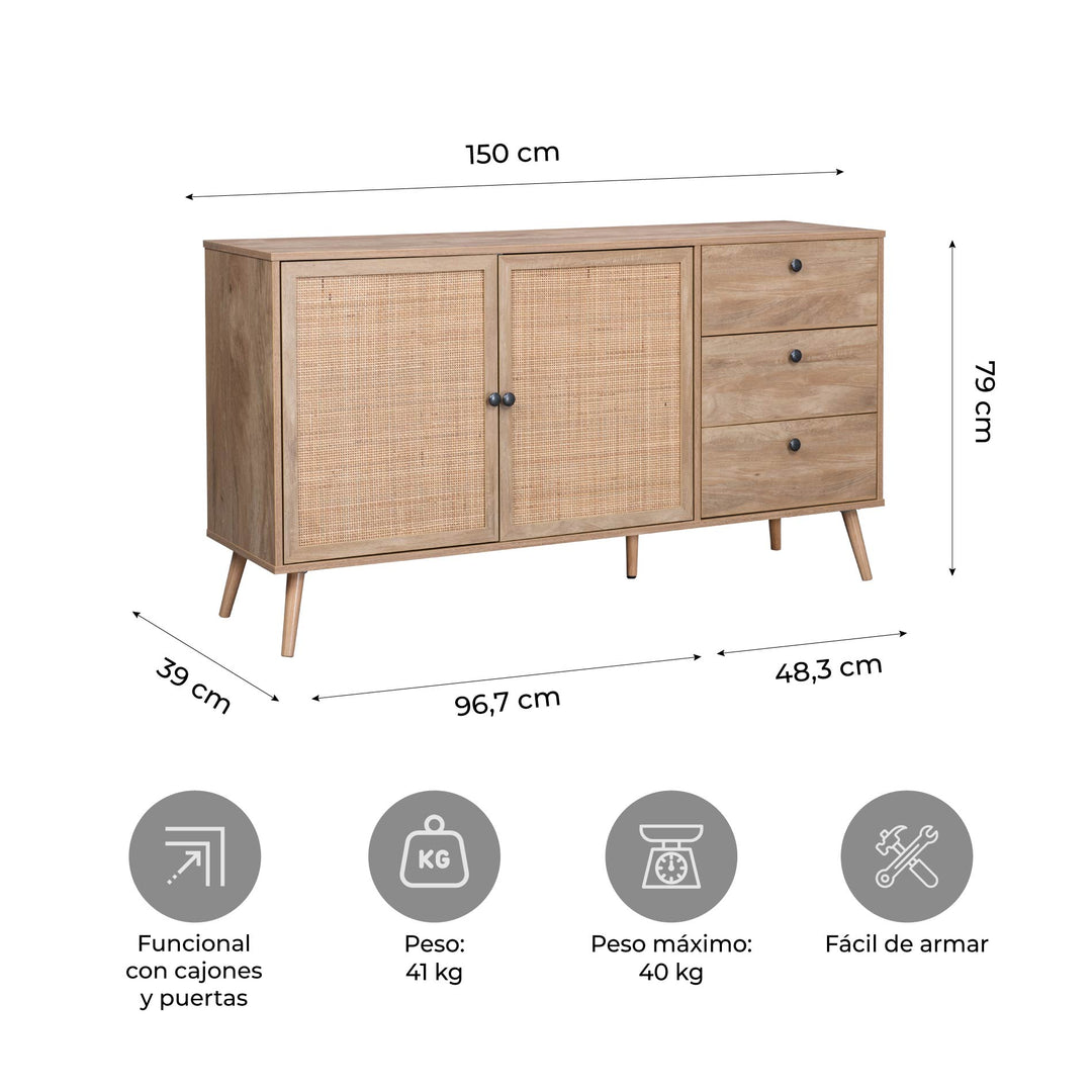 Credenza Bufetera Chennai de Ratán