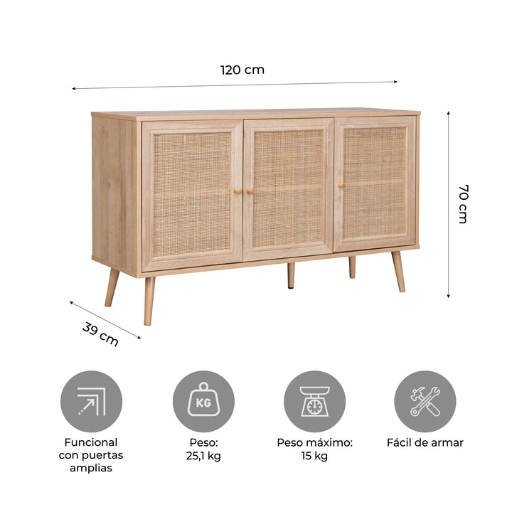 Credenza Bufetera Maui 120 cm