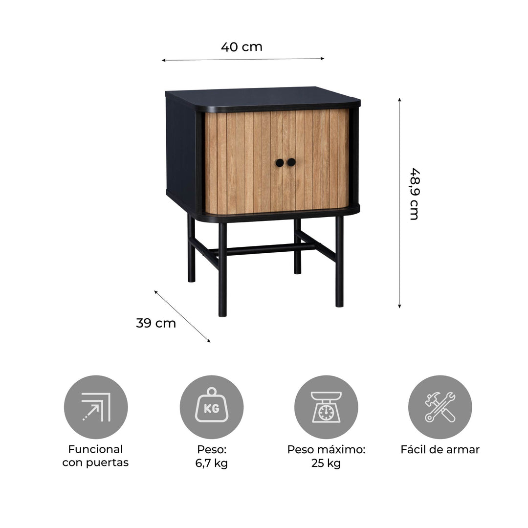 Buró Moderno con Puertas Corredizas