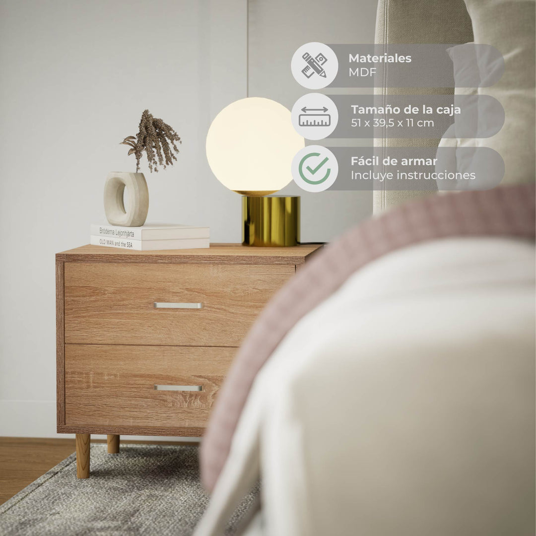 Buró Sapporo Estilo Roble