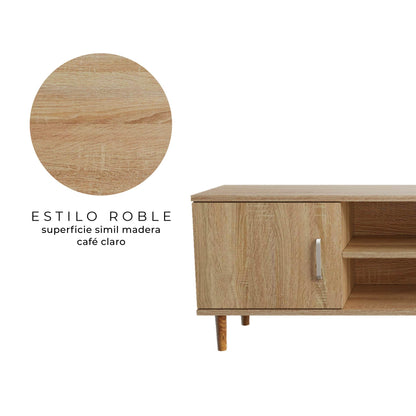 Mueble de TV Minimalista Estilo Madera Roble