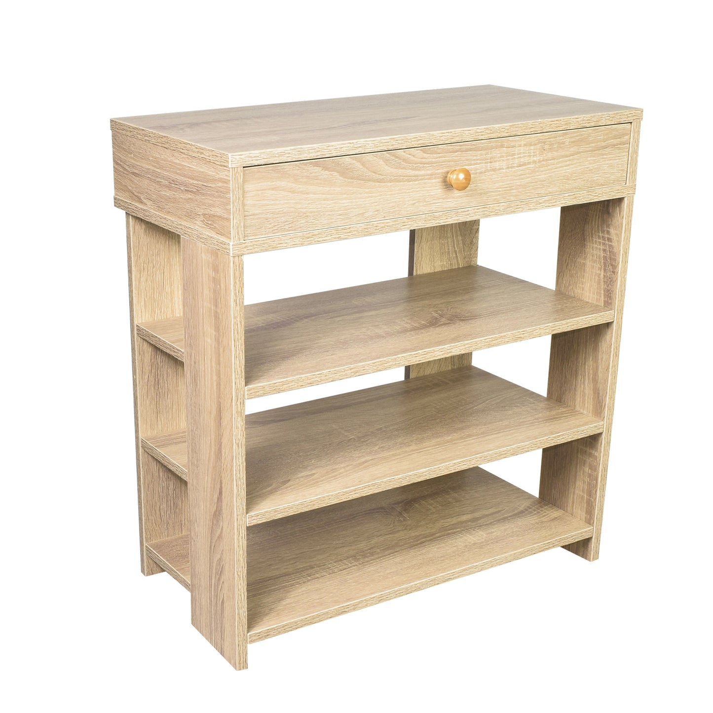 Zapatero Con Cajón Minimalista Estilo Madera Roble