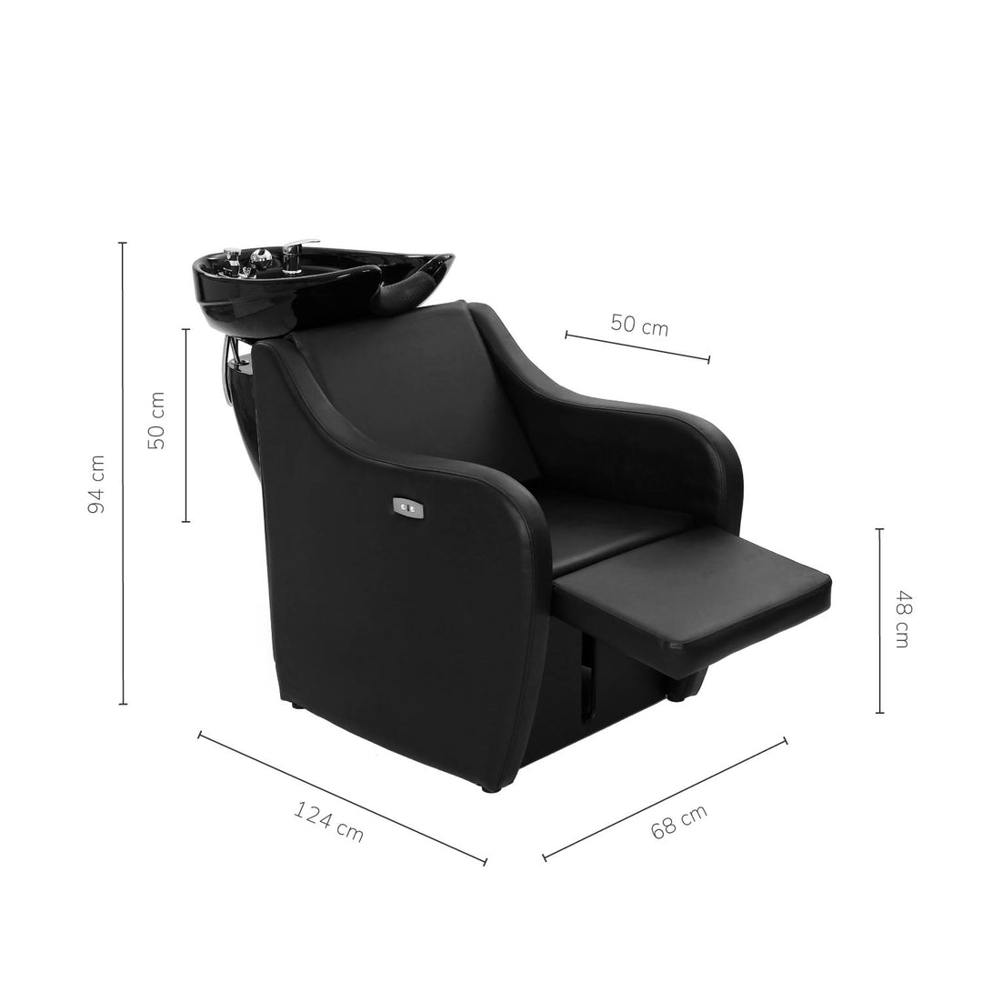 Sillón Lava Cabezas Para Peluquería y Estética Negro