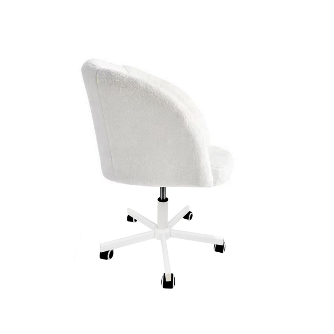Silla de Oficina Tipo Sherpa Blanca