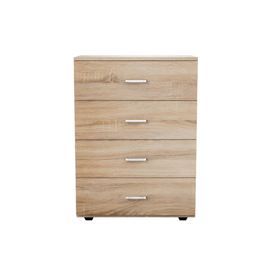 Cómoda Cajonera Minimalista Estilo Madera Roble