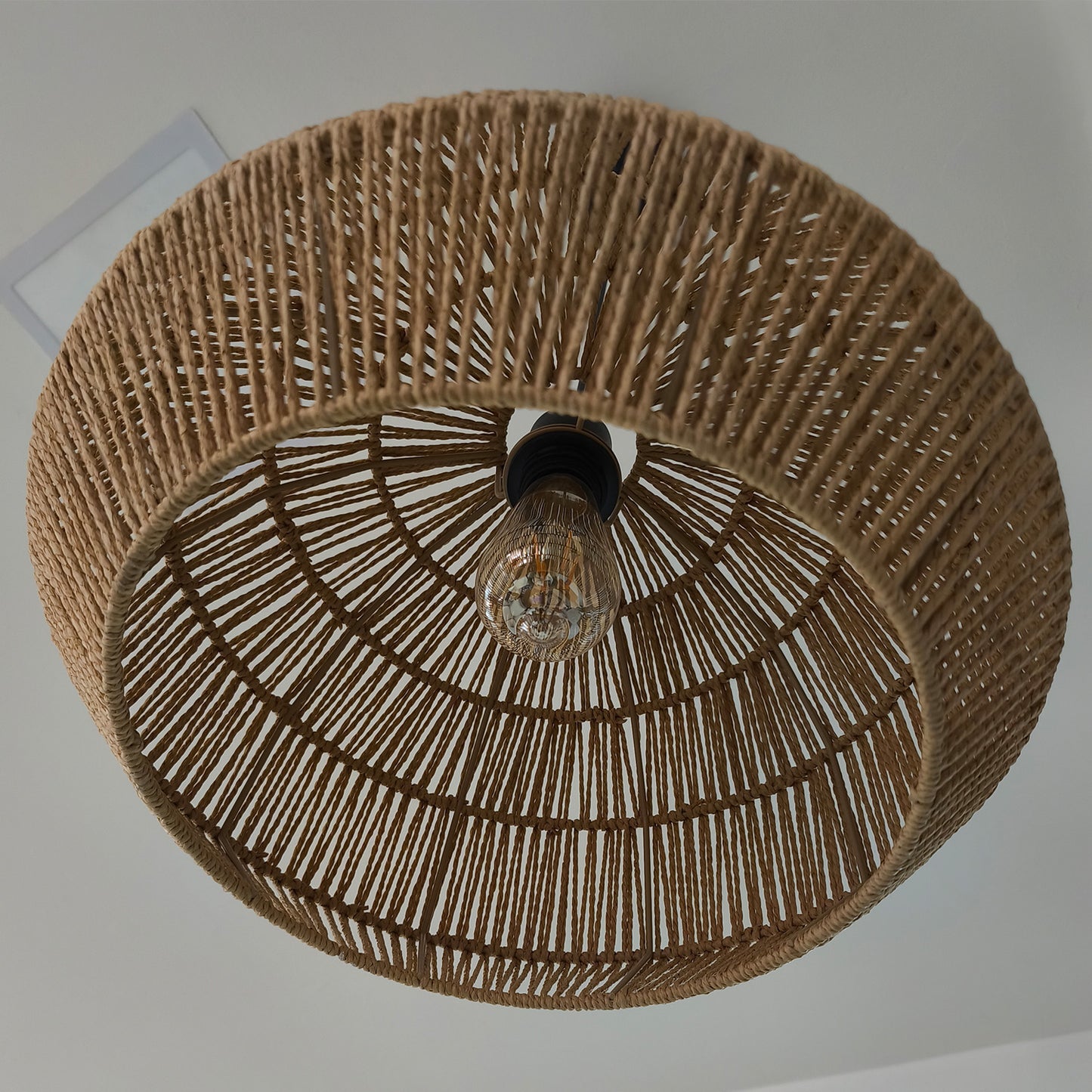 Lámpara de Techo LED Colgante Hilo Natural Café