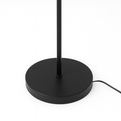 Lámpara de Pie LED Moderna Metálica Doble Negra