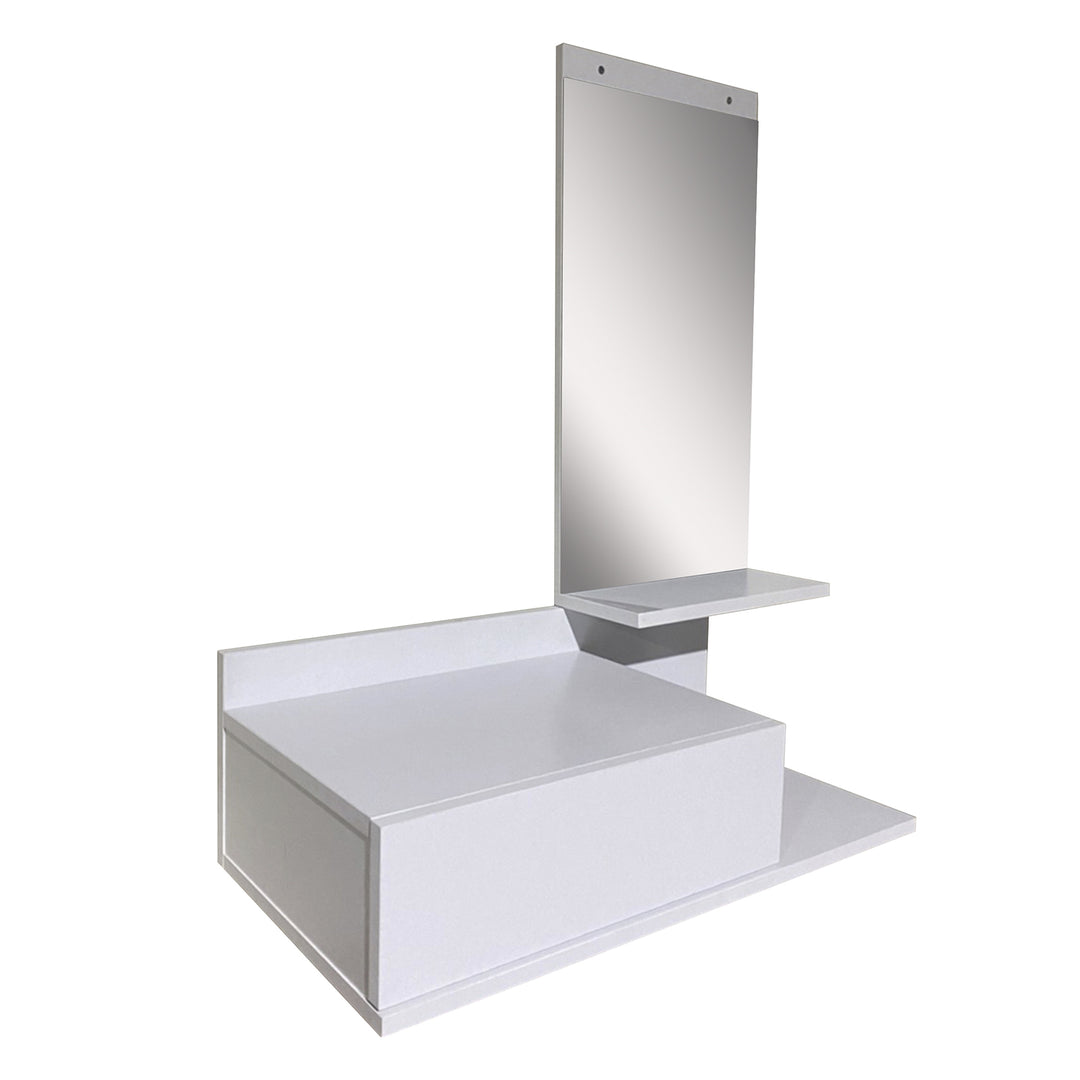 Recibidor Manchester con Espejo y Cajón Blanco