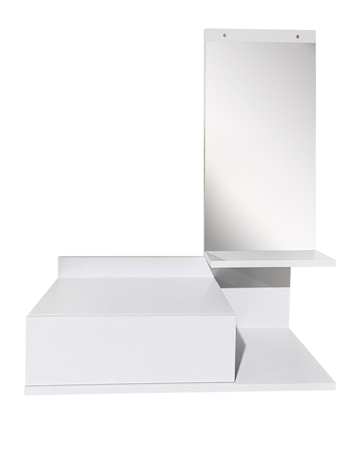 Recibidor Manchester con Espejo y Cajón Blanco