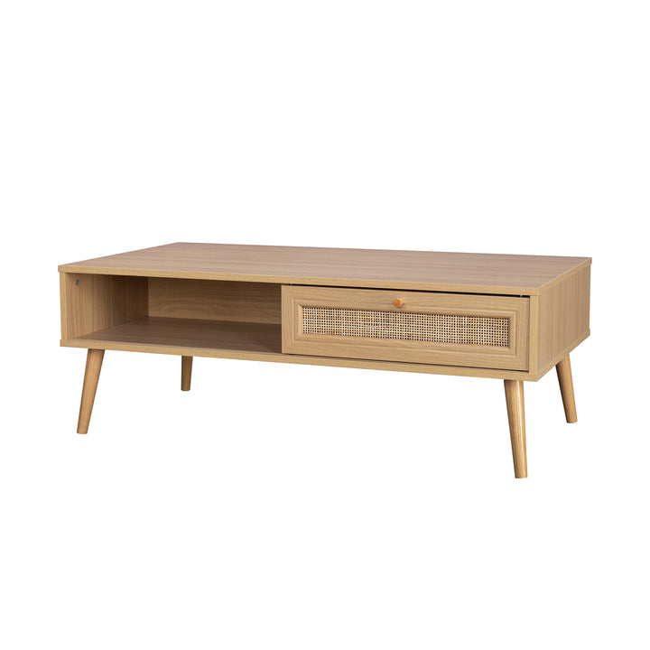 Mesa de Centro Manila Ratán con Puerta