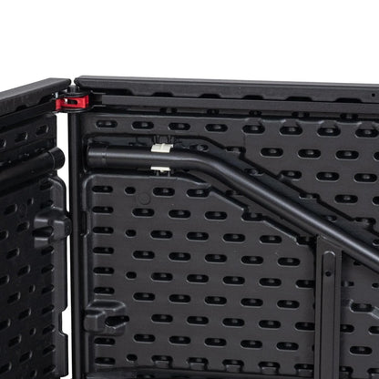 Mesa Plegable Mesaplas-Black de Plástico Negra