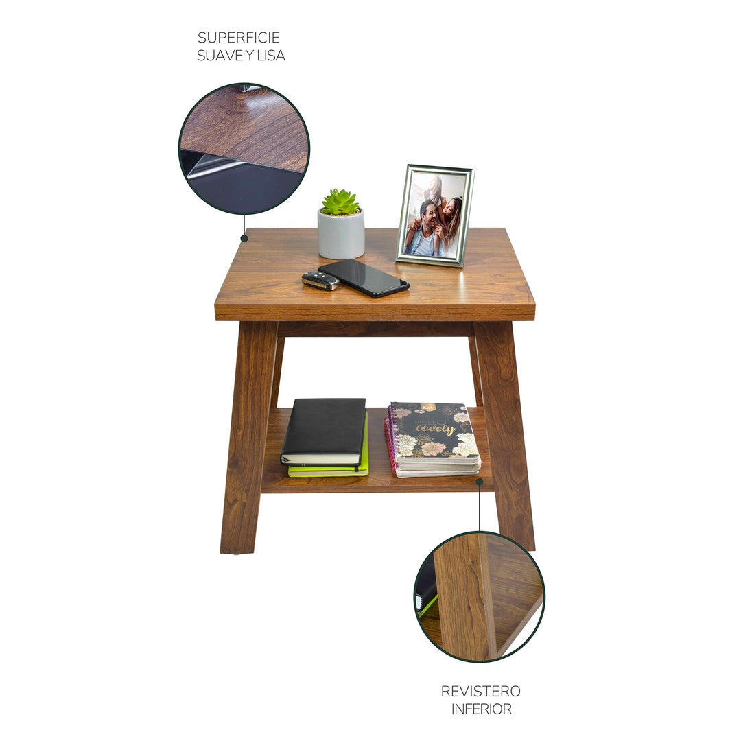 Mesa de Centro Mini-Matcha de Madera Café