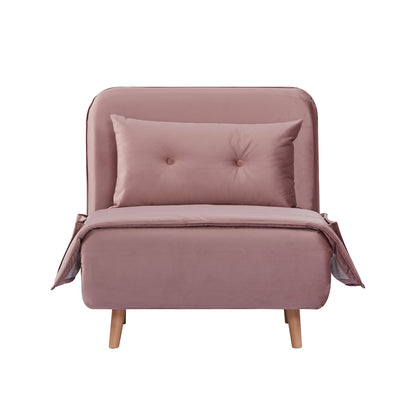Sillón Sofá Cama Individual Muna Rosa