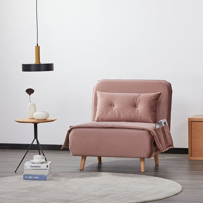 Sillón Sofá Cama Individual Muna Rosa