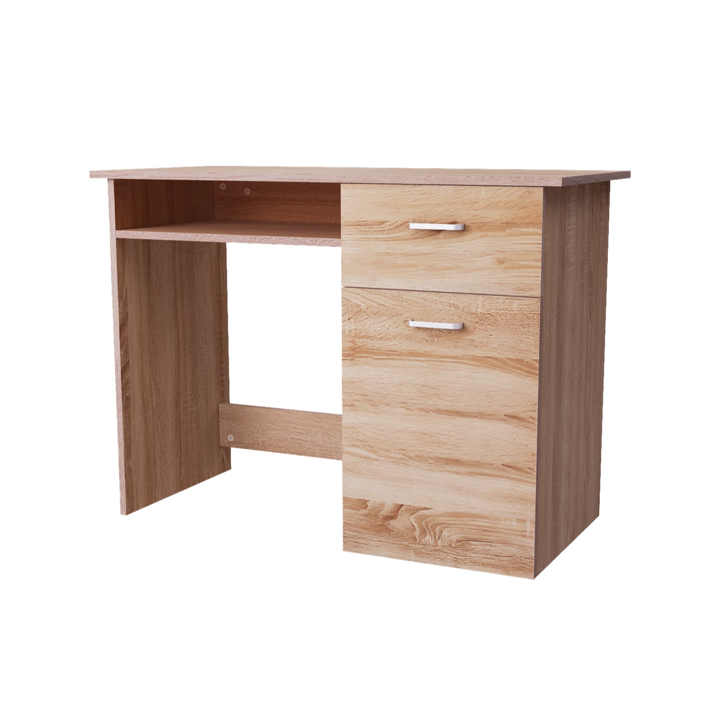 Escritorio con Cajones Minimalista Estilo Madera Roble