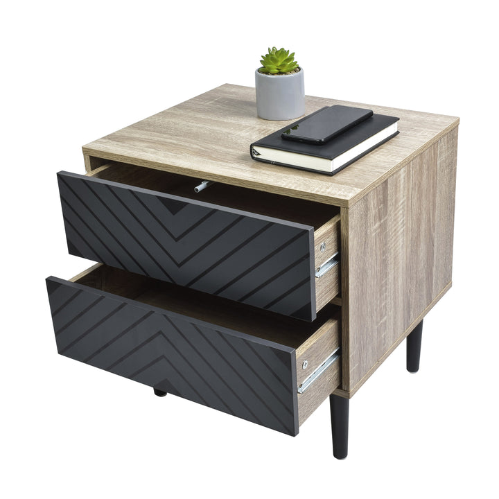 Buró Night Vintage con Cajones Negro