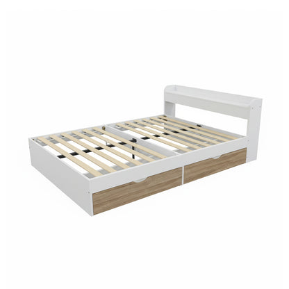 Cama Matrimonial Nórdica con Cajones