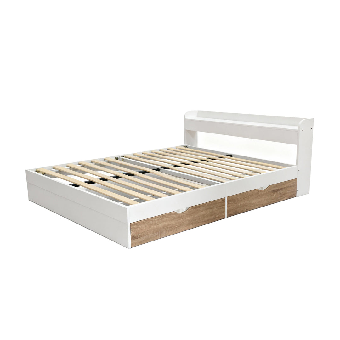 Cama Queen Nórdica con Cajones