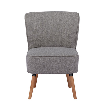 Sillón Individual Olena Tapizado Gris