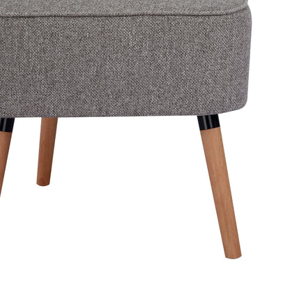 Sillón Individual Olena Tapizado Gris