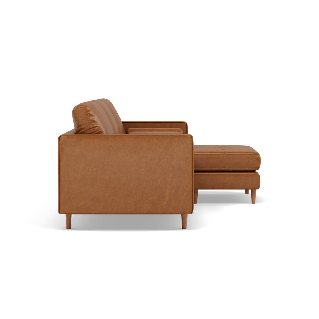 Sala Esquinero Sofa Modular Oviedo de Cuero Café