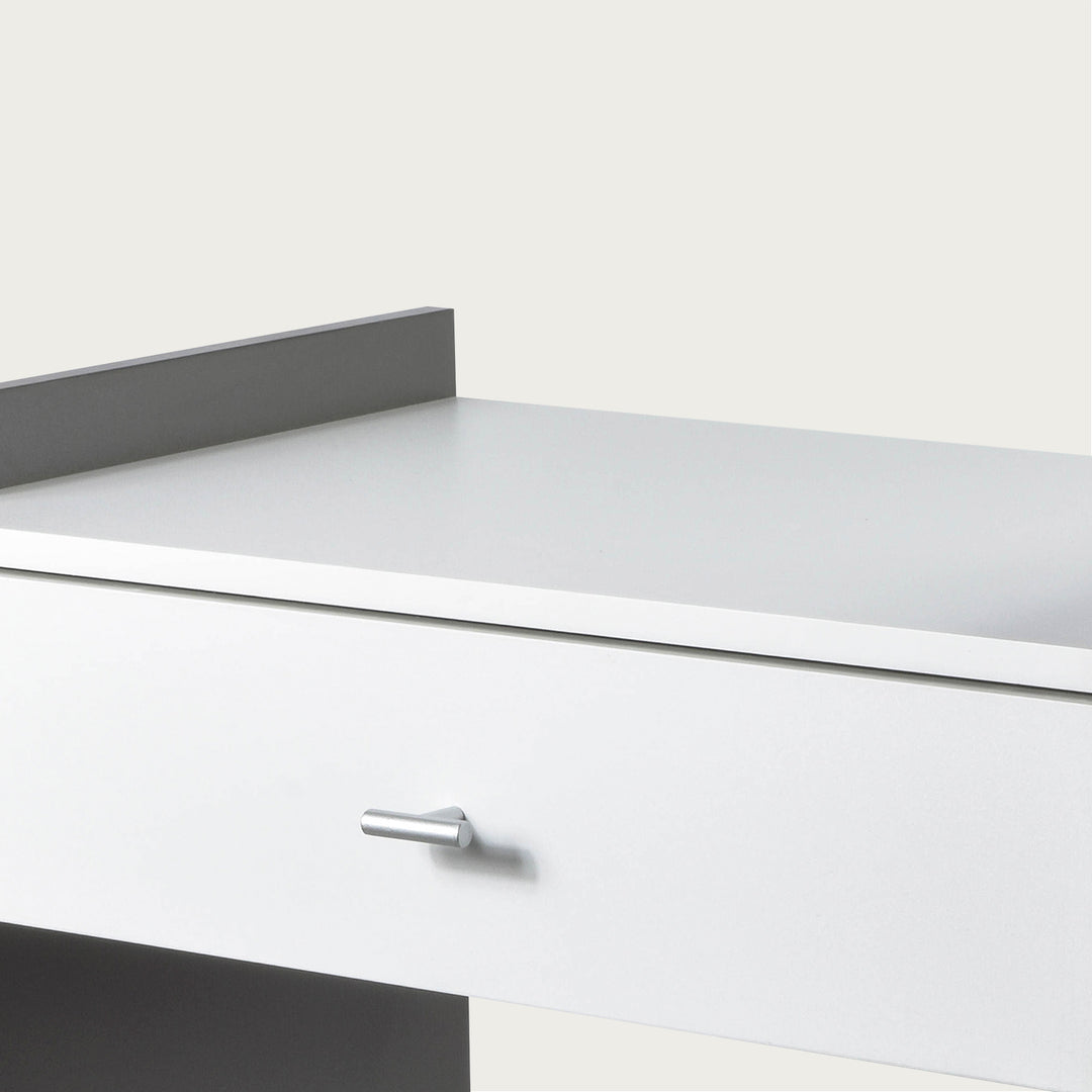 Mueble Organizador Pepper con Cajón y Estantes Gris