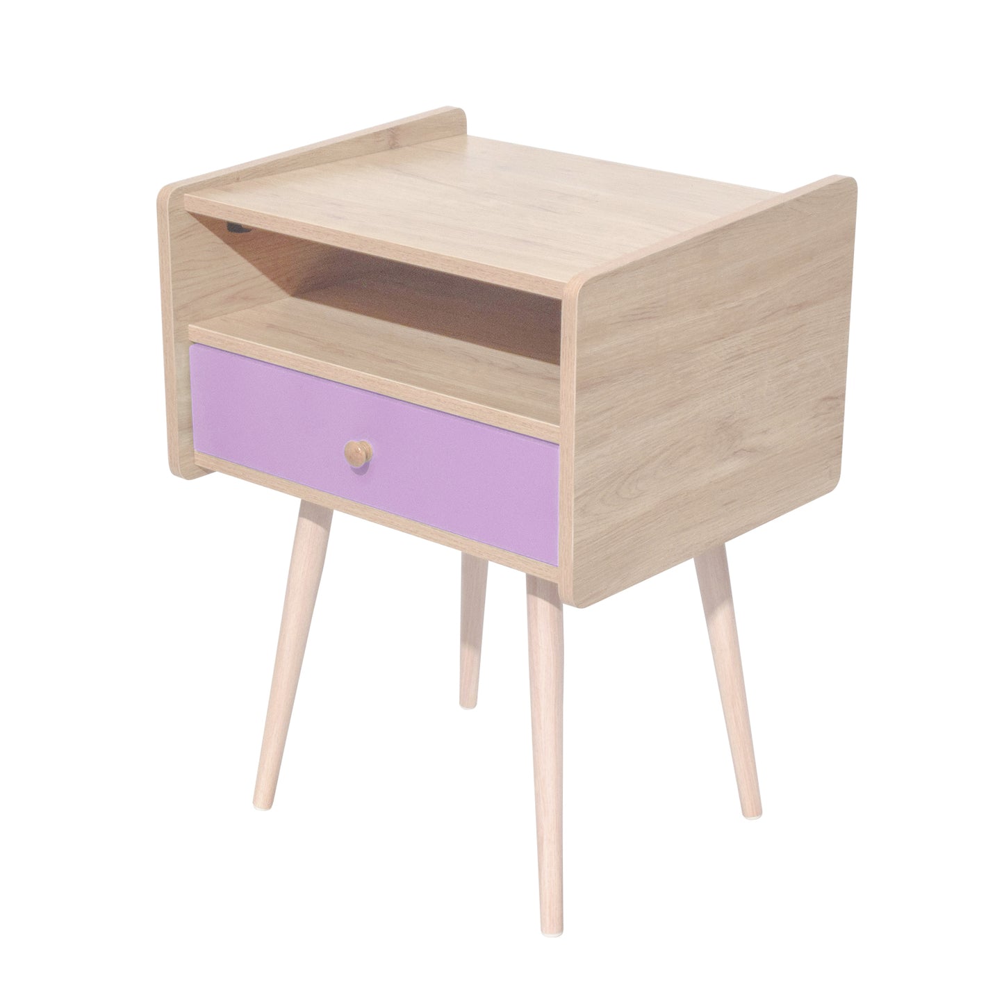 Buró Cabin-Pink Estilo Vintage con Cajón Rosa