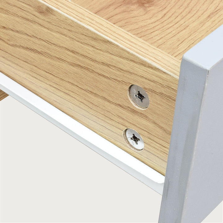 Mueble de TV Pompei Estilo Vintage Café y Gris