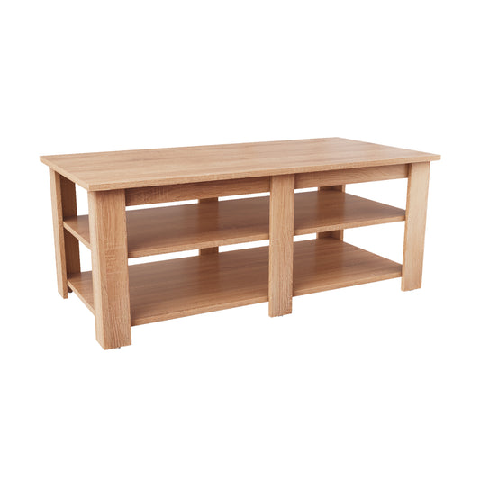 Mesa de Centro Minimalista Estilo Madera Roble