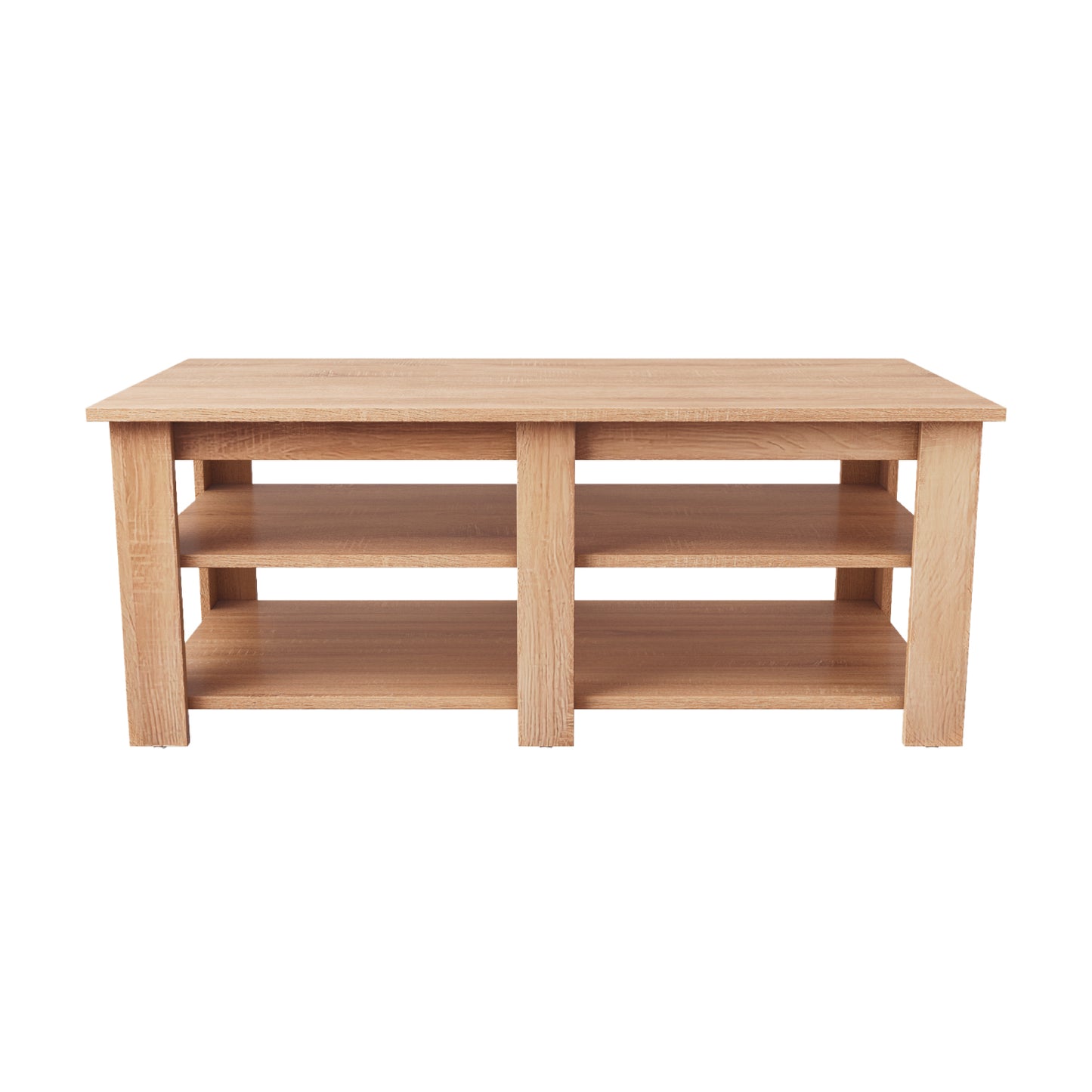 Mesa de Centro Minimalista Estilo Madera Roble