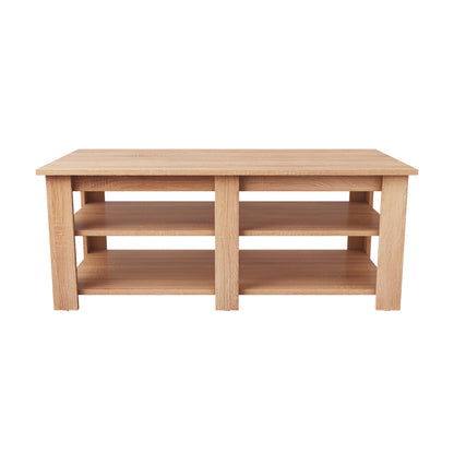 Mesa de Centro Minimalista Estilo Madera Roble